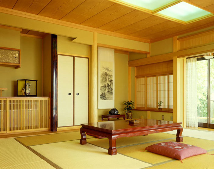 Initially, Japanese houses didn't have screens to separate rooms, 